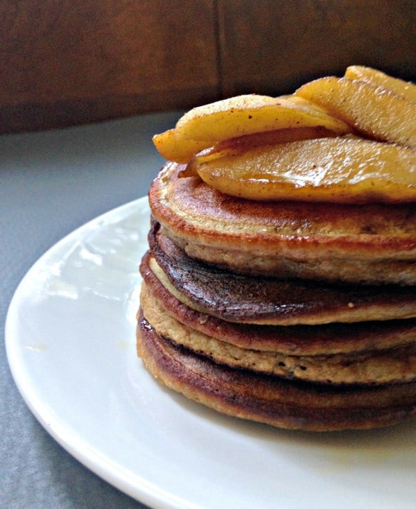 Apple Cinnamon Paleo Pancakes {Nut Free}