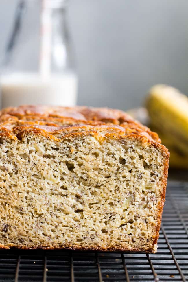 Hearty Paleo Banana Bread {GF, DF, No Added Sugar}