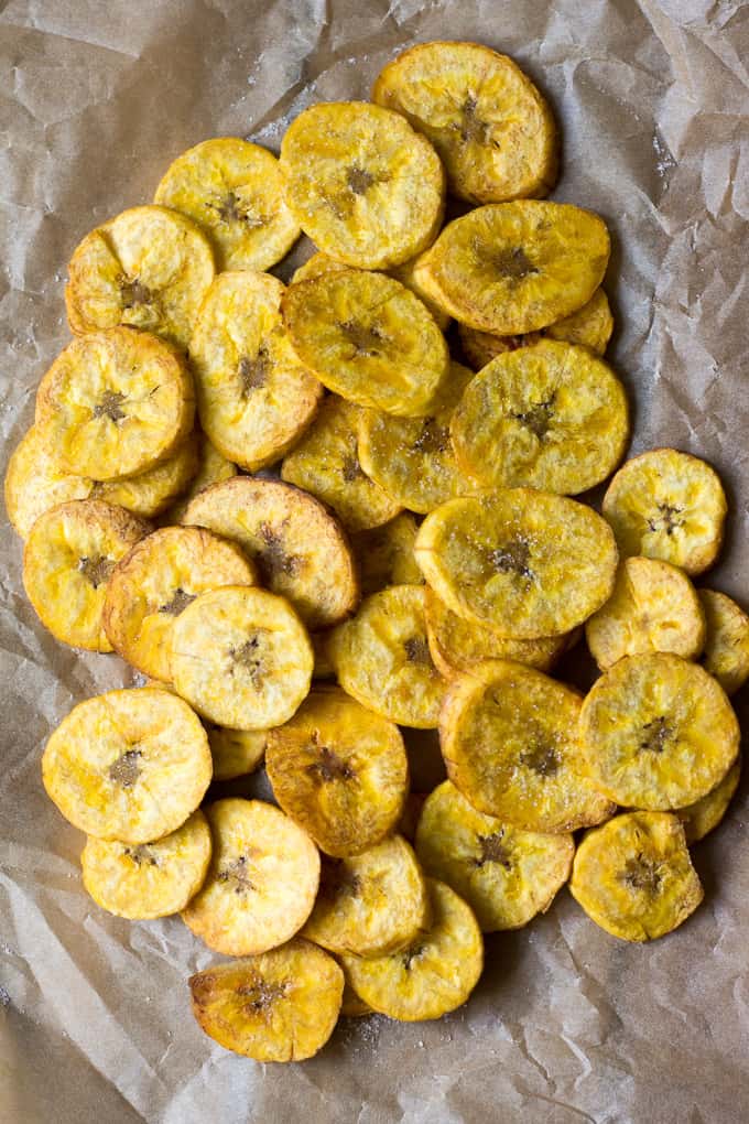 Paleo Coconut Oil Fried Homemade Plantain Chips Whole30