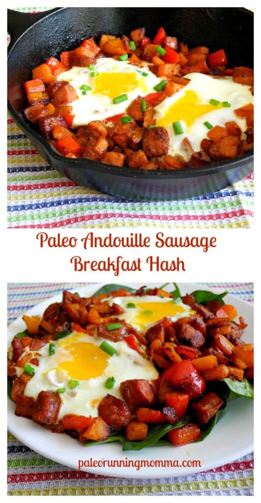 Paleo Andouille Sausage Breakfast Hash