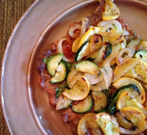veggie packed paleo “meatza” plus getting yourself back together