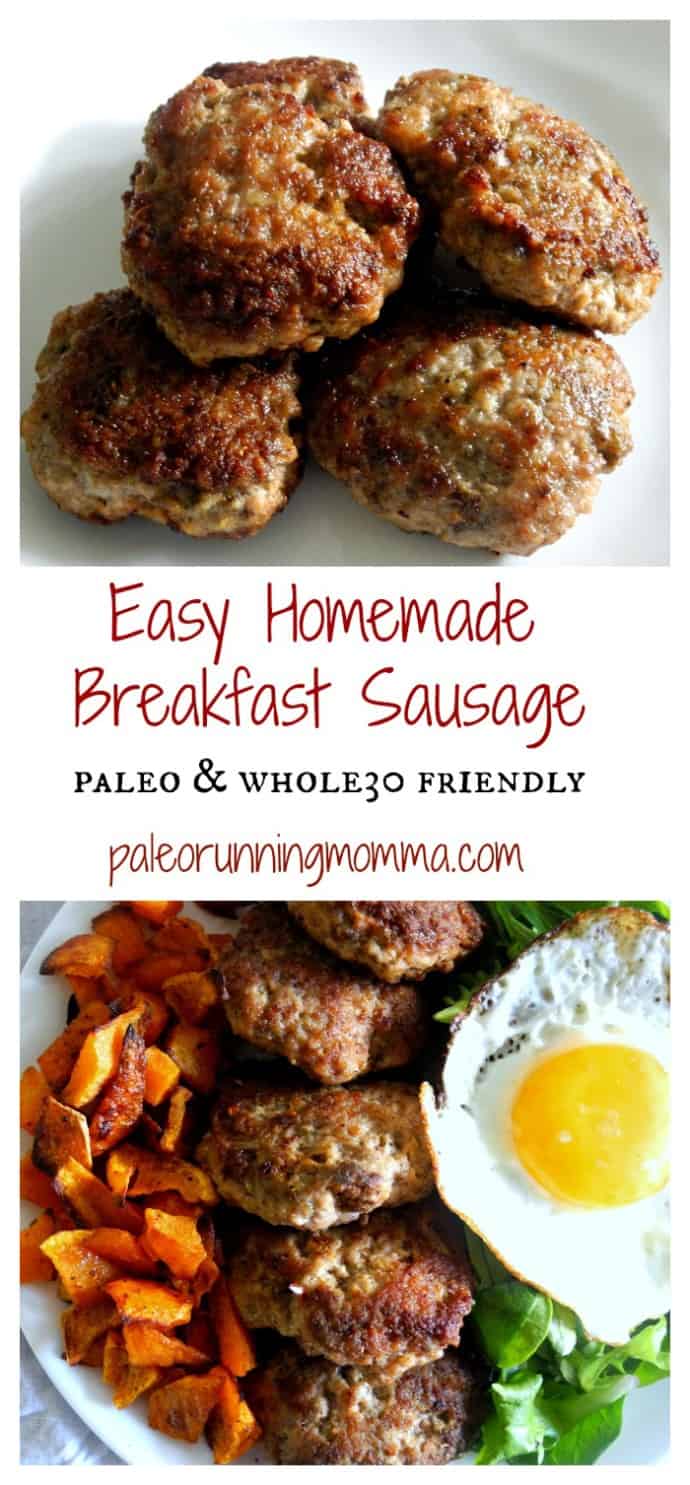 Easy Homemade Breakfast Sausage #paleo #whole30 #sugarfree