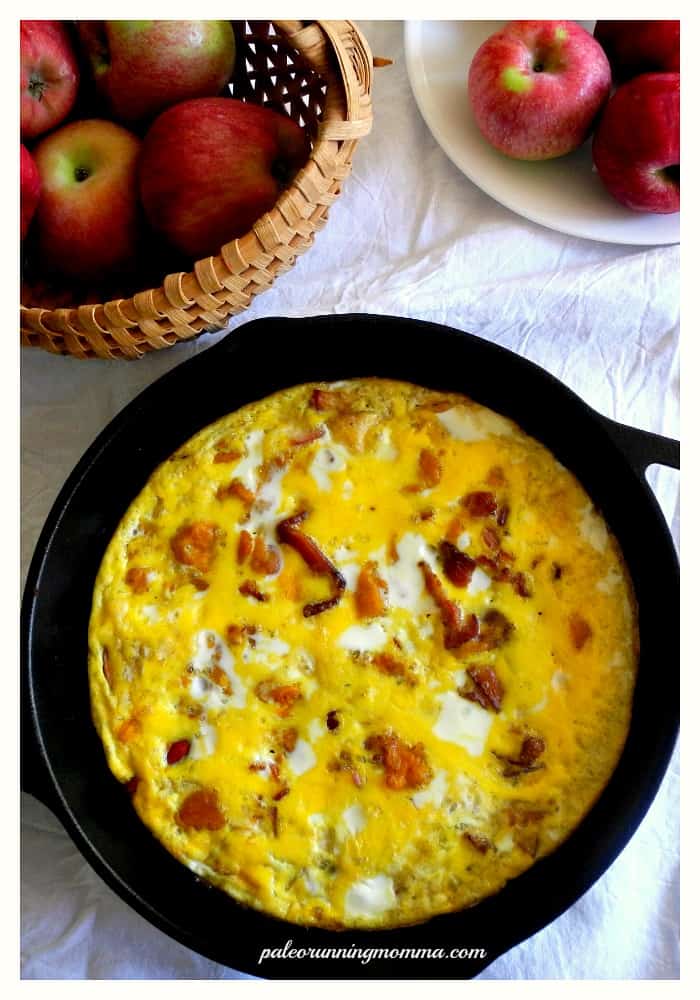 Fall Flavors Frittata: Kabocha Apple Bacon