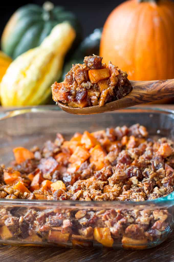 Paleo Candied Sweet Potatoes With Pecans Dates Vegan