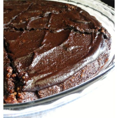 Gooey Fudge Brownie Pie {Grain Free, Dairy Free, Paleo}