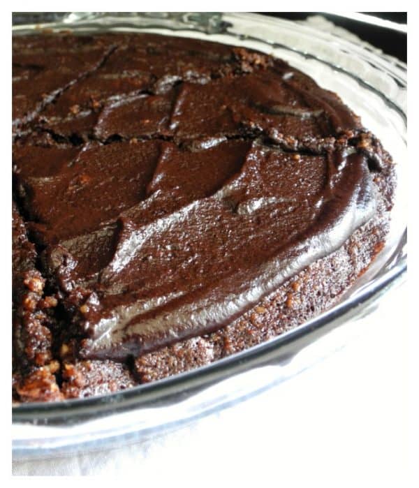 Gooey Fudge Brownie Pie {Grain Free, Dairy Free, Paleo}
