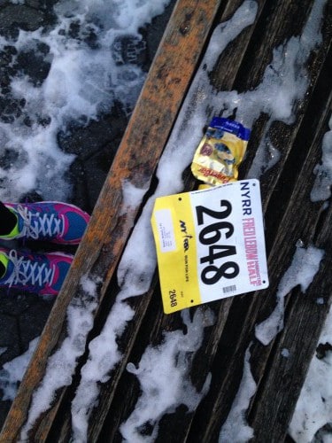 weekend recap – snow + sleep + a half marathon