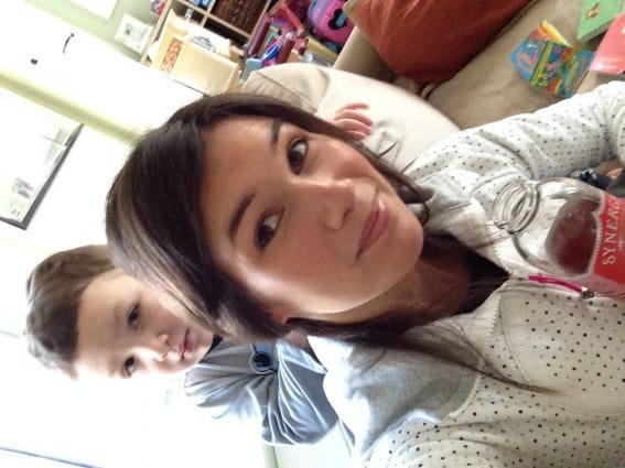 He did my hair on the couch for hours on Saturday