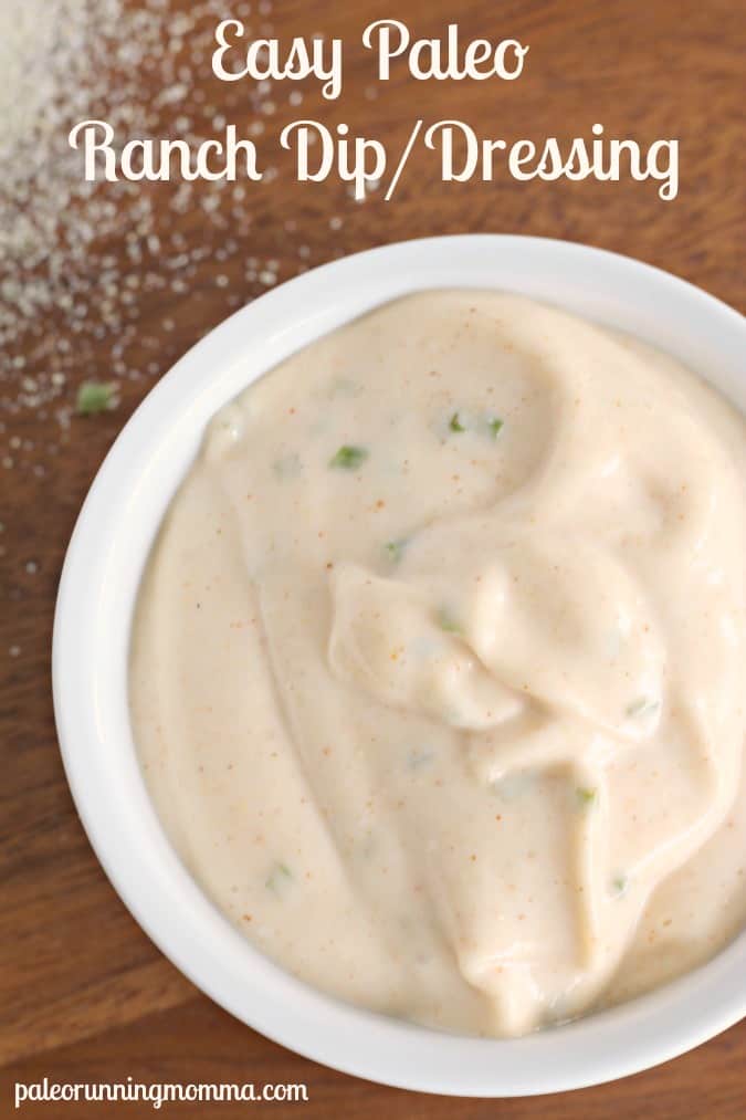 Easy #Paleo Ranch Dip or Dressing