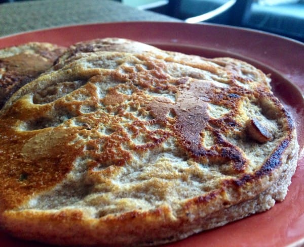 About time chocolate chip protein pancakes & paleo fruit and nut bars
