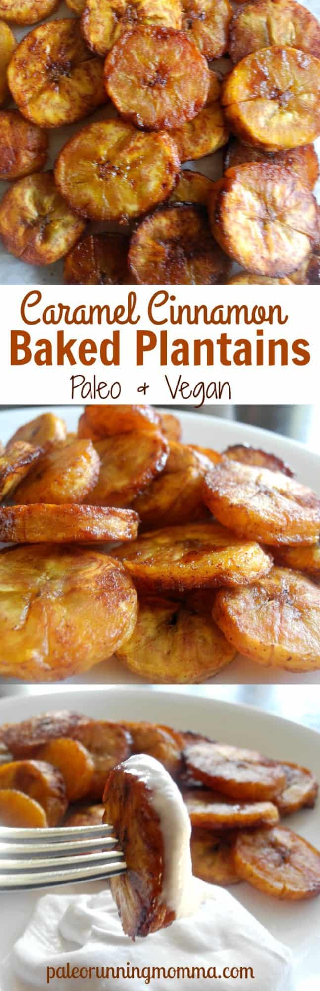 Caramel Cinnamon Baked Plantains #paleo #vegan #grainfree @paleorunmomma