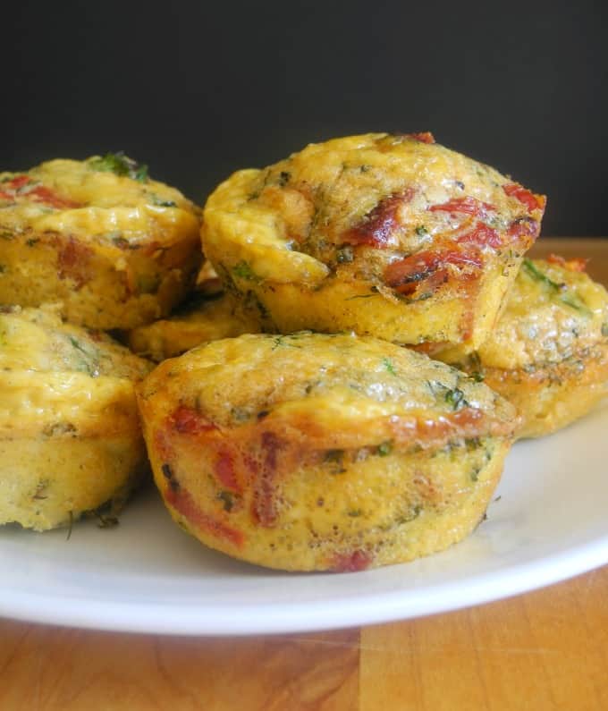 Sun-Dried Tomato Bacon Mini Frittatas {Paleo & Whole30}