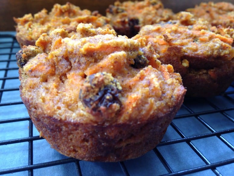 Paleo Carrot Raisin Muffins Nut Free