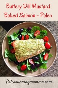 Buttery Dill Mustard Salmon {Paleo}