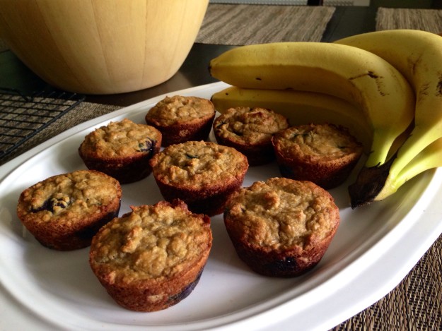 banana blueberry muffins – nut free
