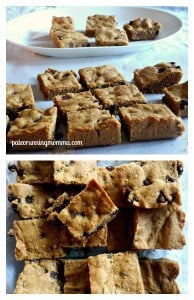 Chocolate Chip Cashew Butter Blondies
