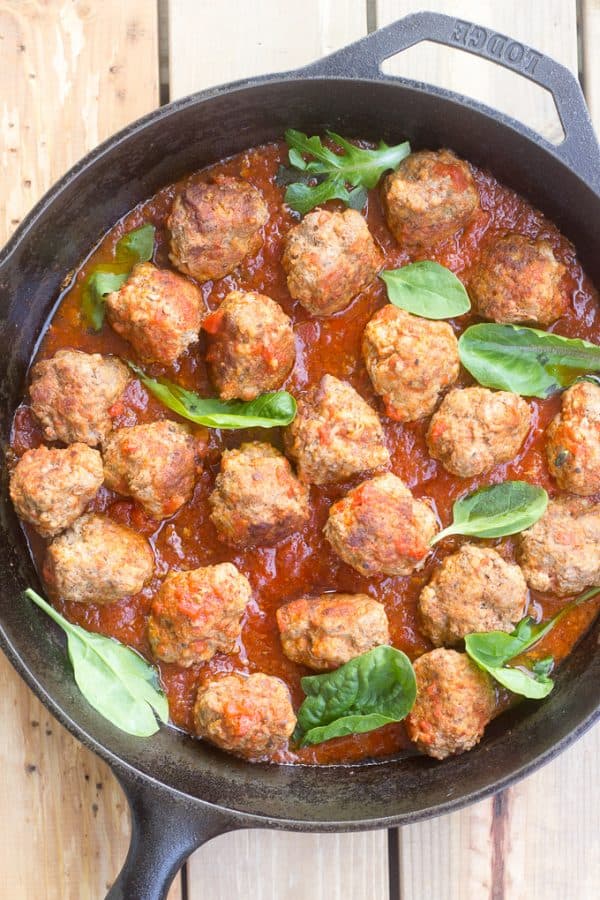 Italian Style Meatballs Paleo Whole30 Low FODMAP