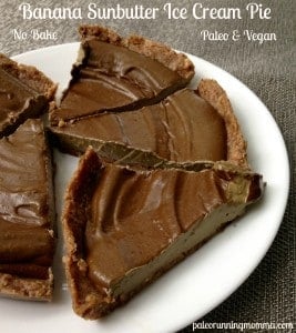 Banana Sunbutter Ice Cream Pie