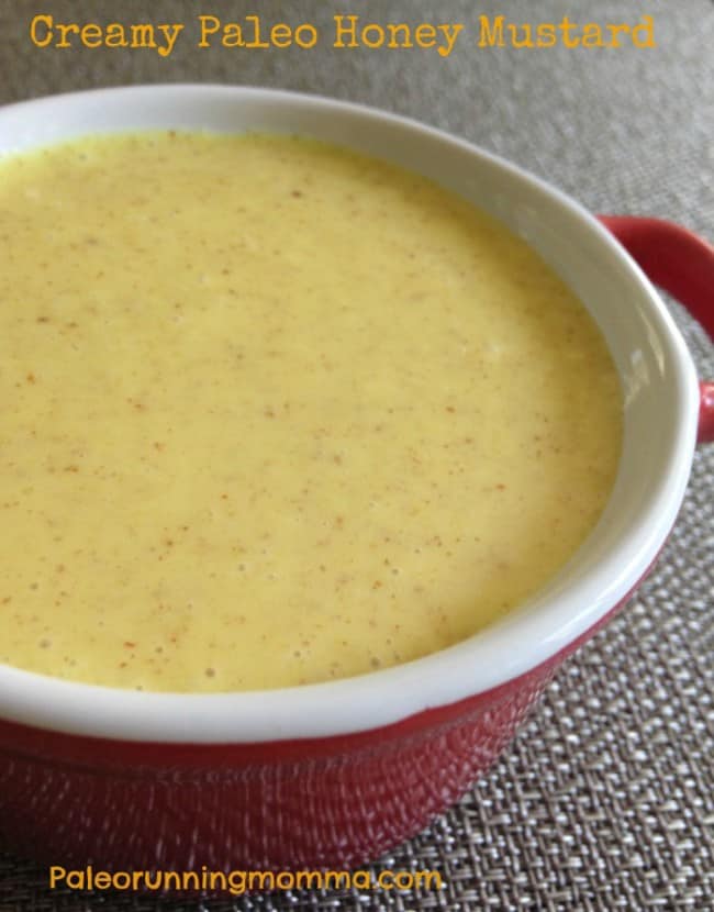 Creamy paleo honey mustard