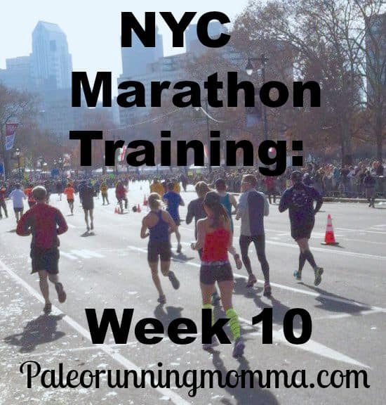 nyc marathon training week 10 – a twist