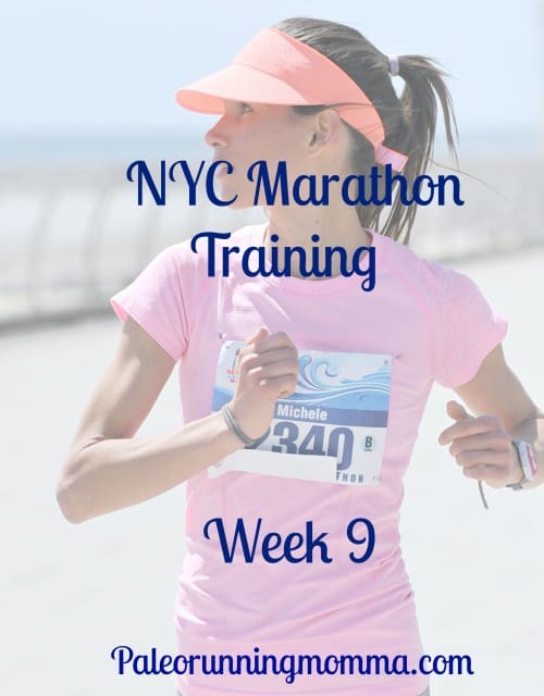 nyc marathon training week 9 + boston thoughts