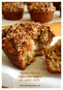 Paleo Banana Almond Coffee Cake Muffins