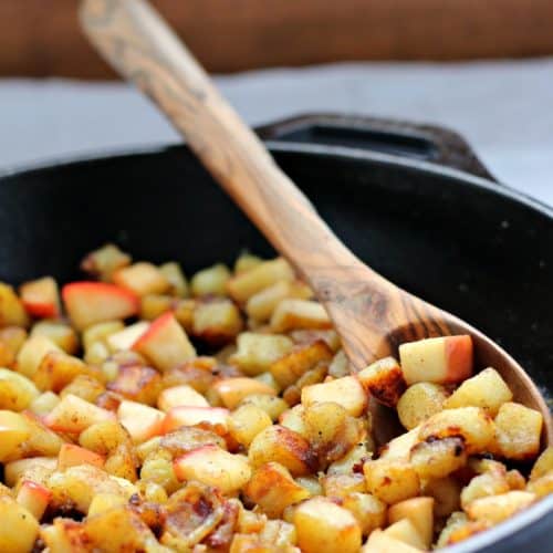 Caramelized Sweet Potato Apple Hash Browns