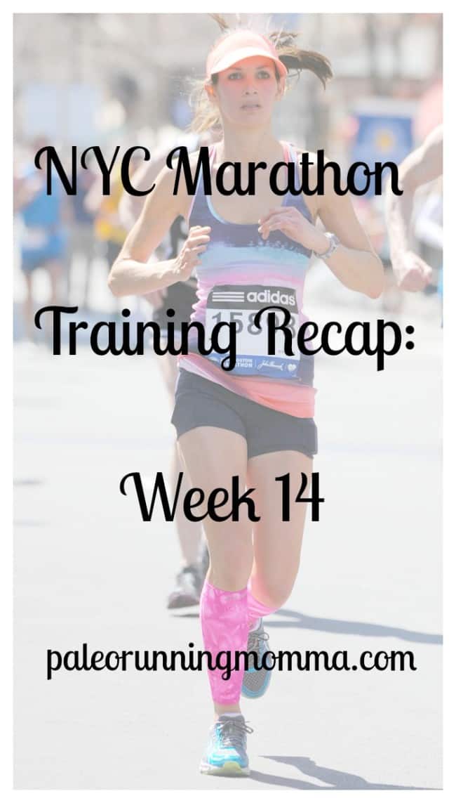 nyc marathon training recap week 14