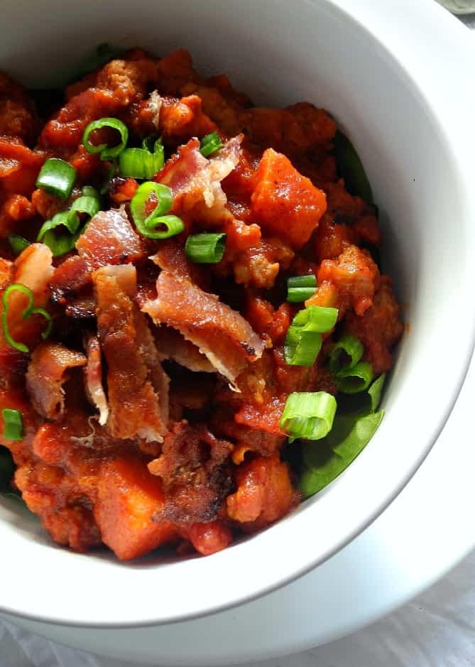 Chorizo Sweet Potato Chili - whole30 & paleo