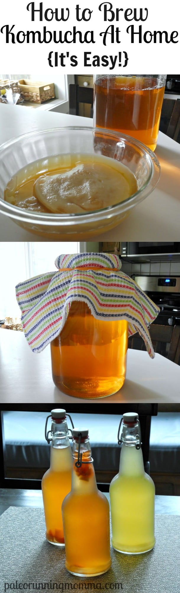 How to Brew Kombucha At Home - @paleorunmomma