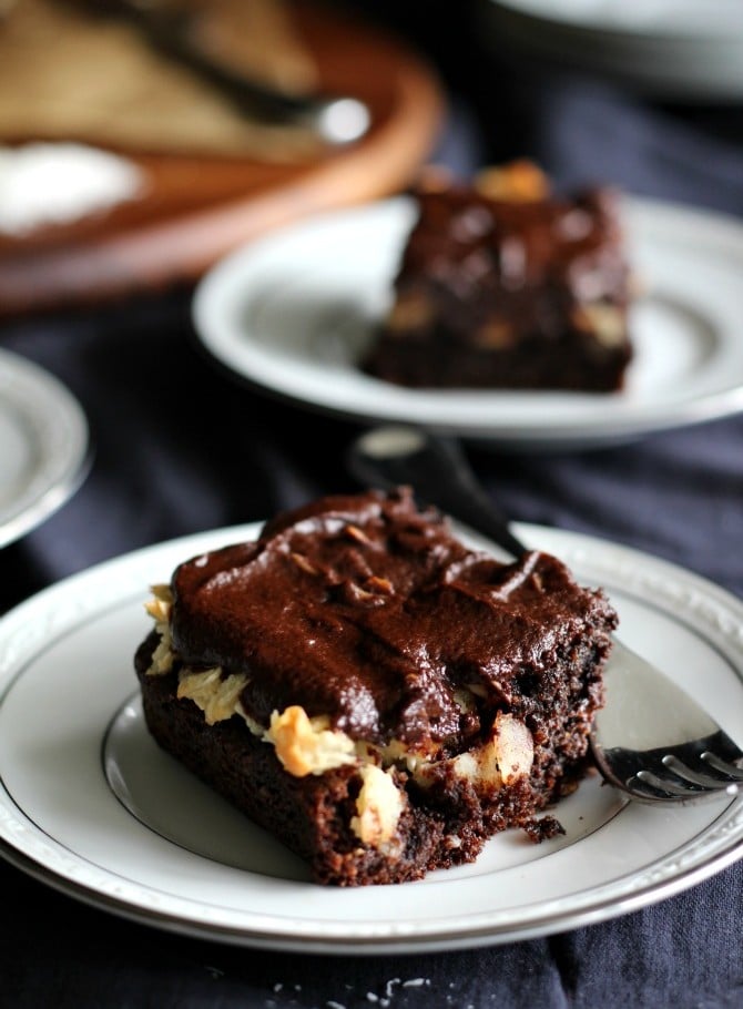 Chocolate coconut macaroon cake - glutenfree grain free