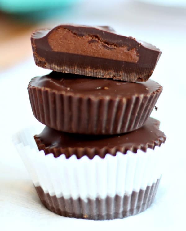 Double Chocolate Hazelnut Butter Cups {Grain Free & Vegan}