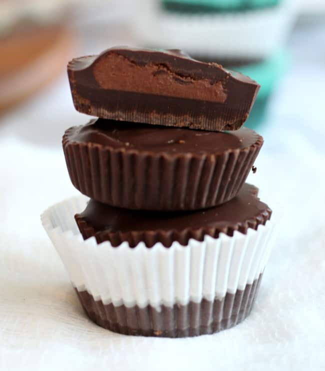 Hazelnut butter cups 2 double chocolate