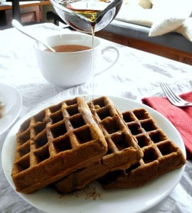 Paleo Gingerbread Waffles