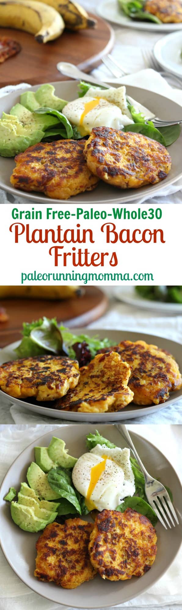 Plantain Bacon Fritters {Grain free, paleo, whole30}