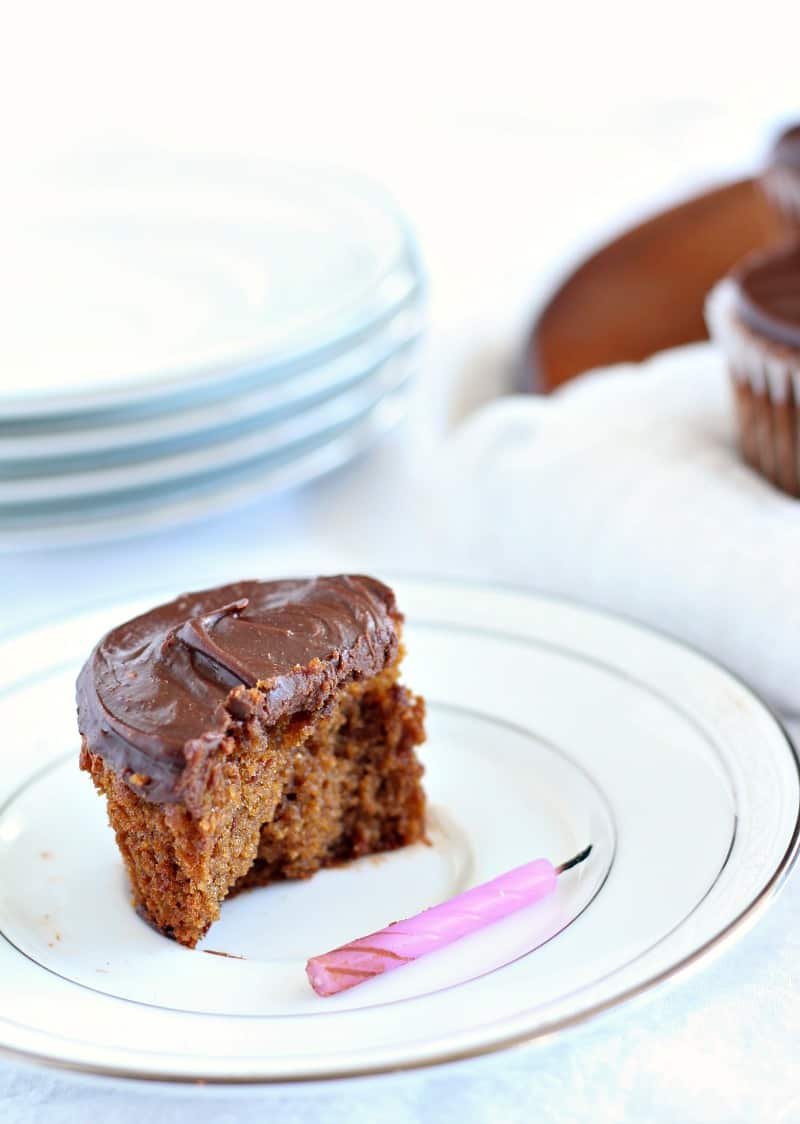 Vanilla cupcake with chocolate ganache paleo