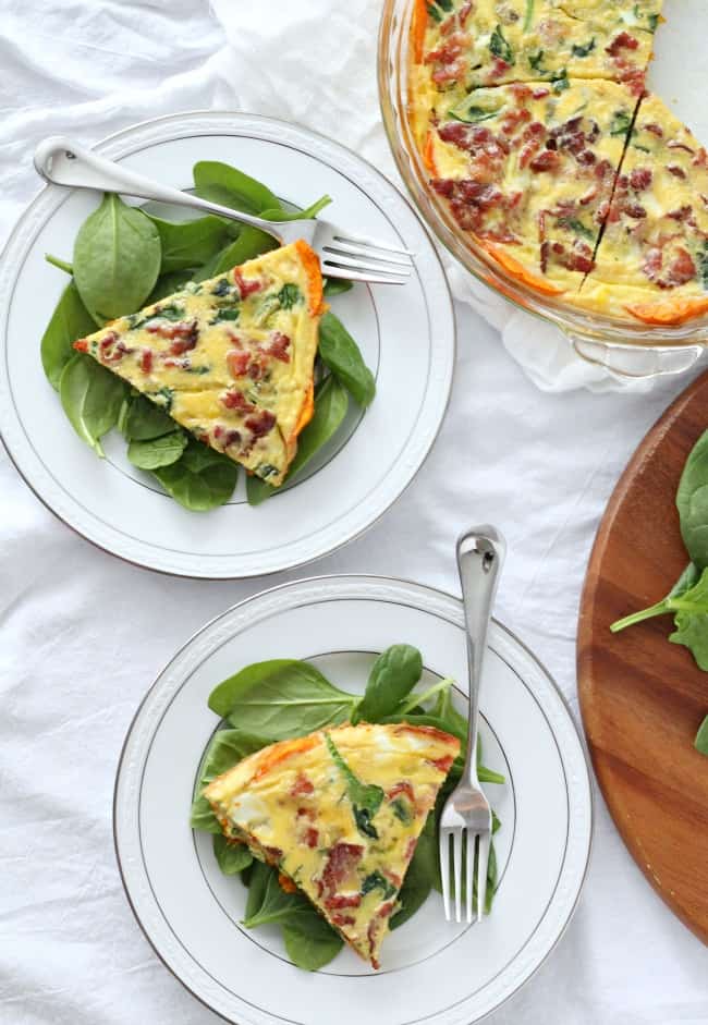 butternut squash crusted quiche 3