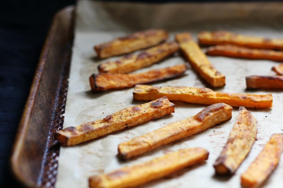 Crispy sweet potato fries