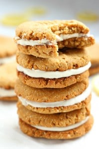 Lemon Coconut Cream Sandwich Cookies grain free and paleo