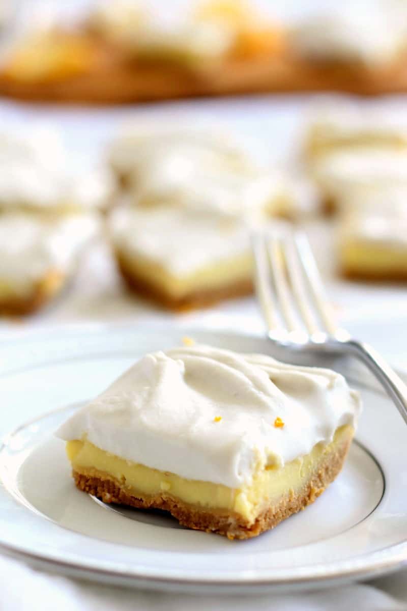 triple layer lemon coconut cream bars that are grain free, dairy free, paleo