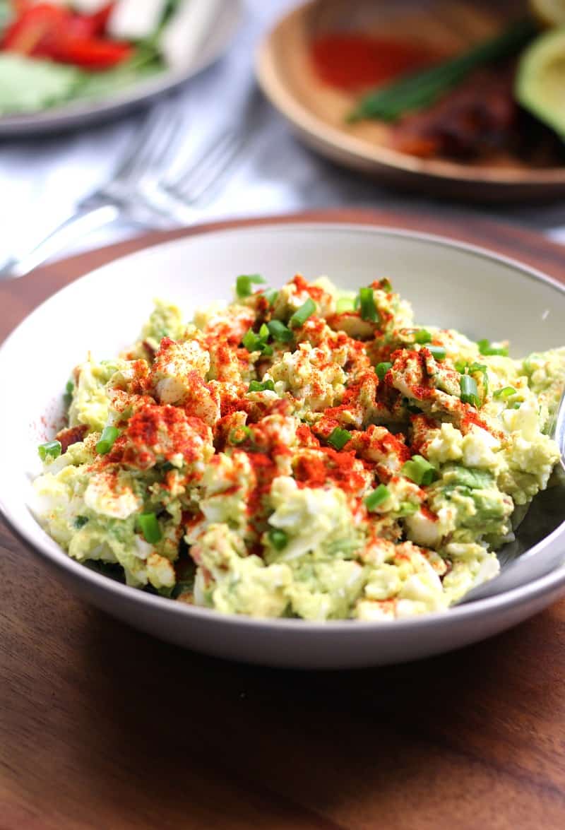 deviled avocado egg salad - no mayo, paleo, whole30