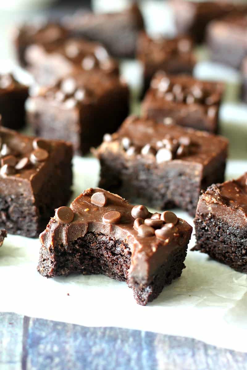 Double fudge almond butter brownies