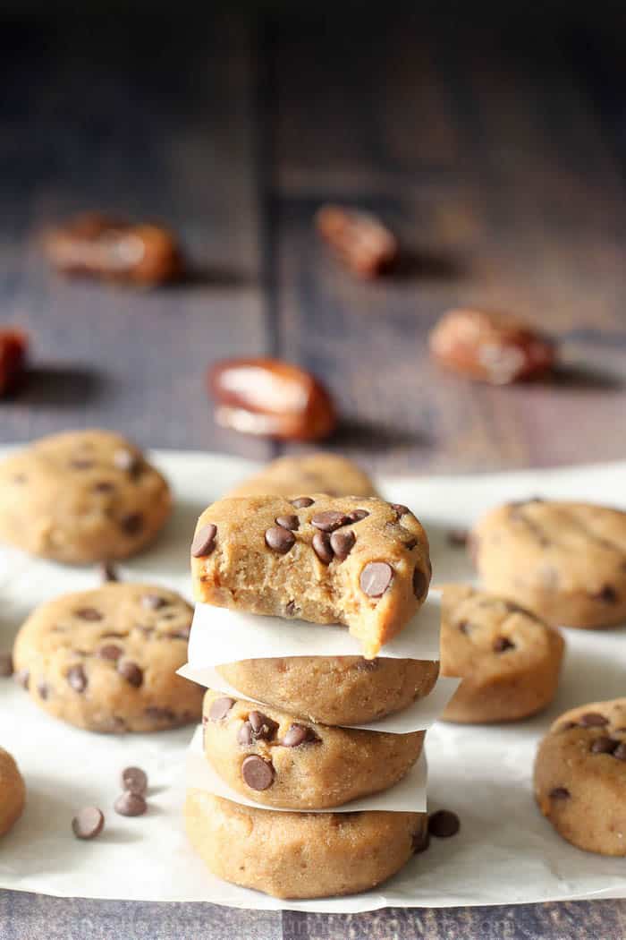 banana chocolate chip cookie dough bites-13