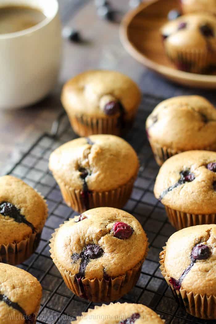 blueberry almond muffins-12
