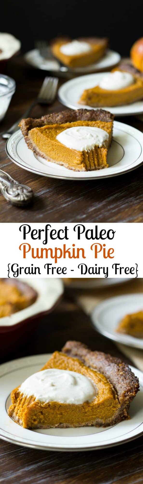 Paleo Pumpkin Pie Recipe with Pecan Coconut Crust