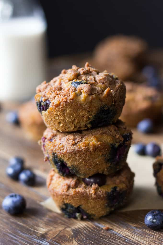 blueberry coffee cake muffins-3