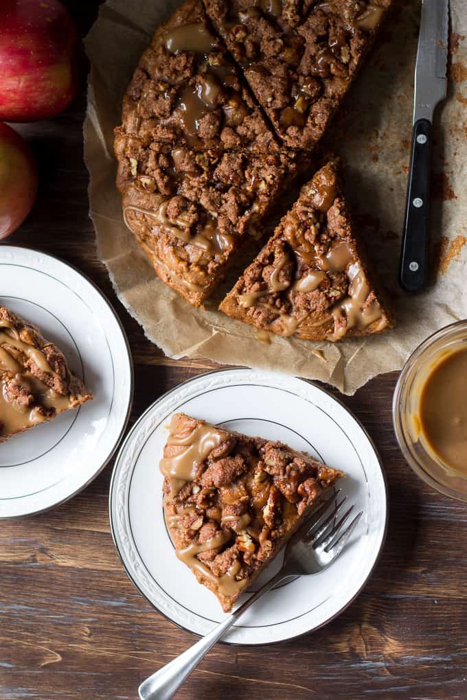 caramel apple coffee cake-5