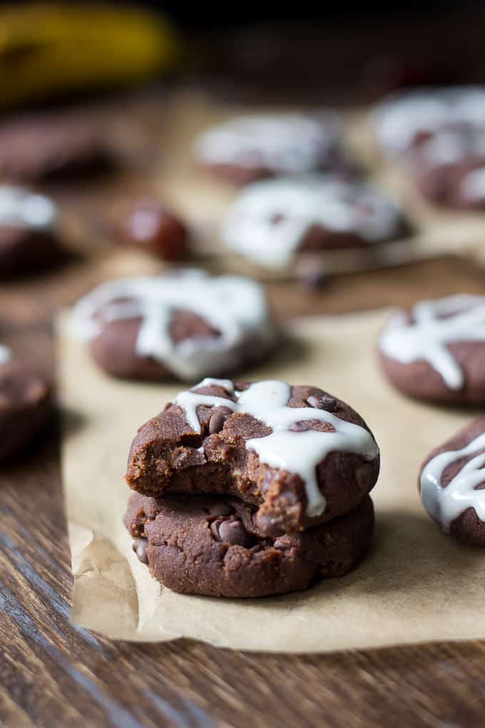 chocolate coconut butter no bake cookies-4