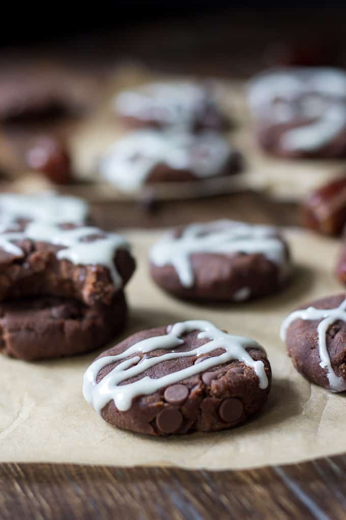 chocolate coconut butter no bake cookies-5