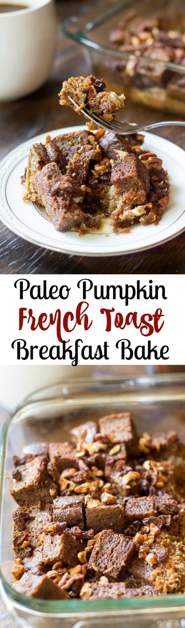 paleo pumpkin french toast breakfast bake